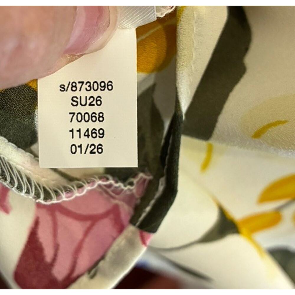 Ann Taylor Factory Summer 2026 Collection floral Boat, Neck Blouse Petite Small - Picture 6 of 8